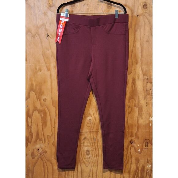 NWT Maze Collection Ponte Pants Women's 2X Levanta Cola - Butt Lifting Corpcore - Picture 1 of 14